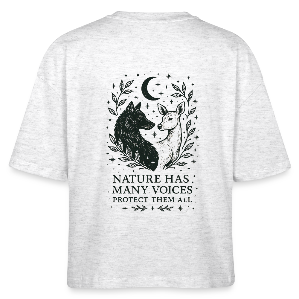 Damen Bio-T-Shirt Nova "Gemini" - Weiß meliert