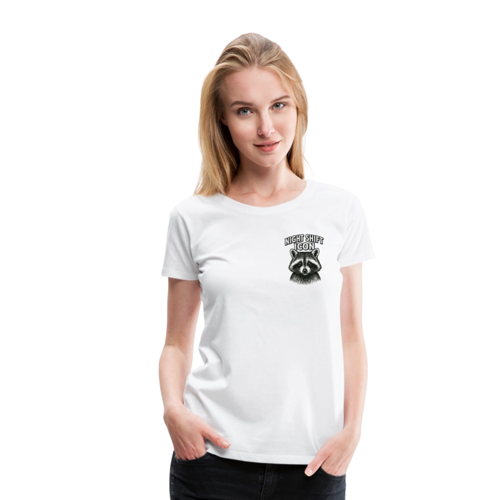 Damen T-Shirt "Night Shift Icon" - Weiß
