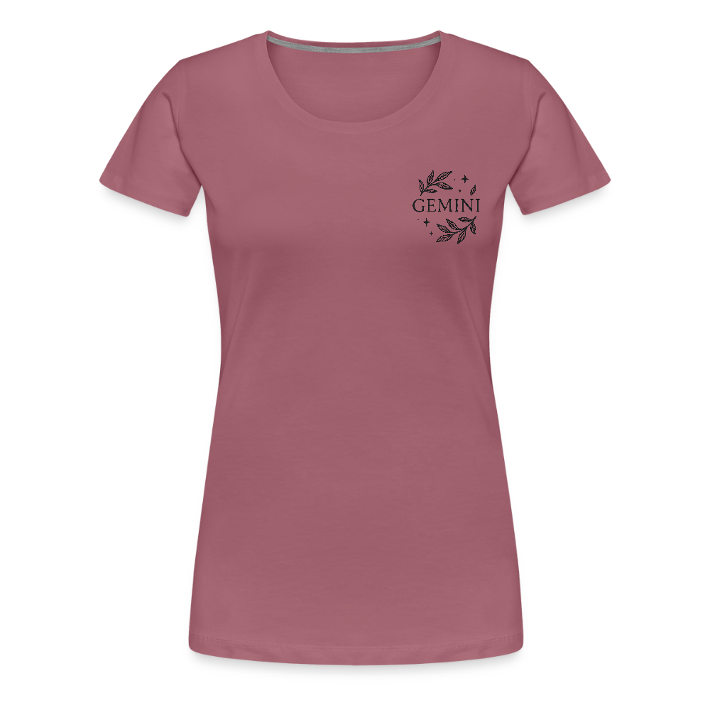Damen Slim Fit T-Shirt "Gemini" - Malve
