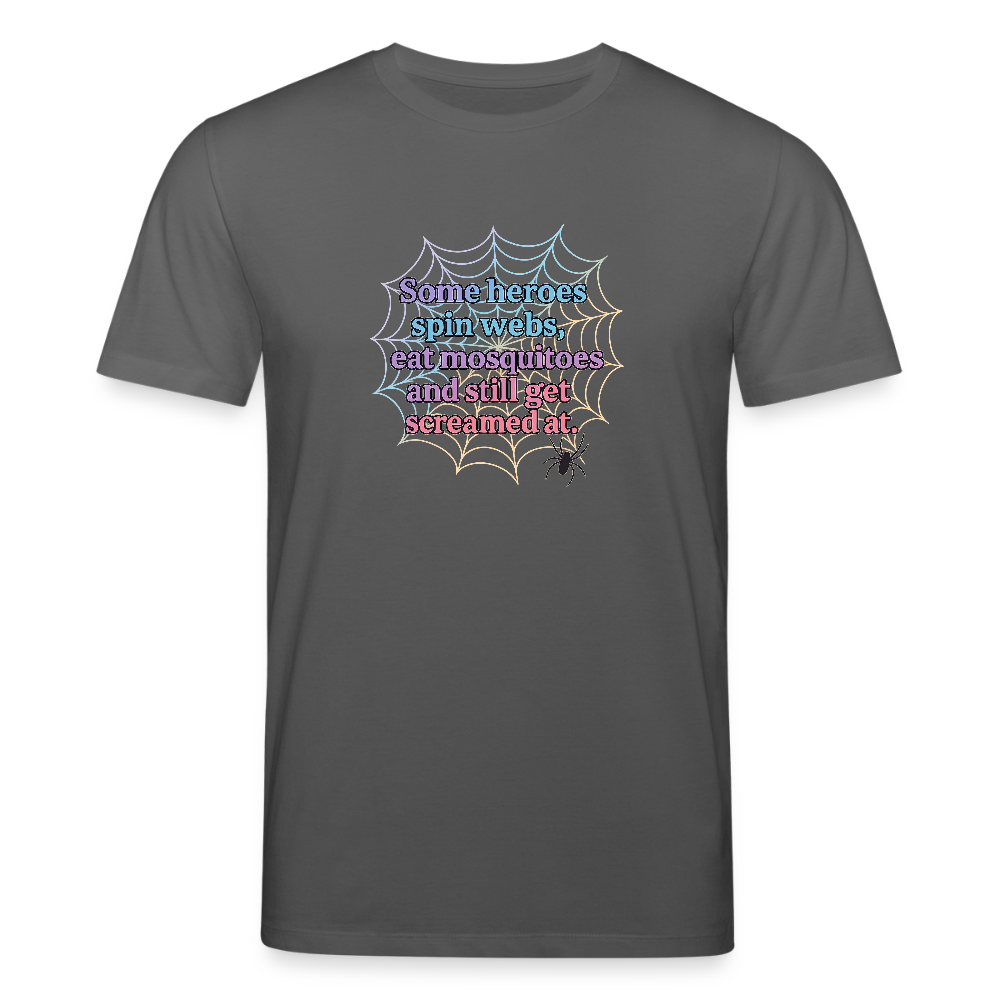 Unisex Bio-T-Shirt „Spiders“ - Anthrazit