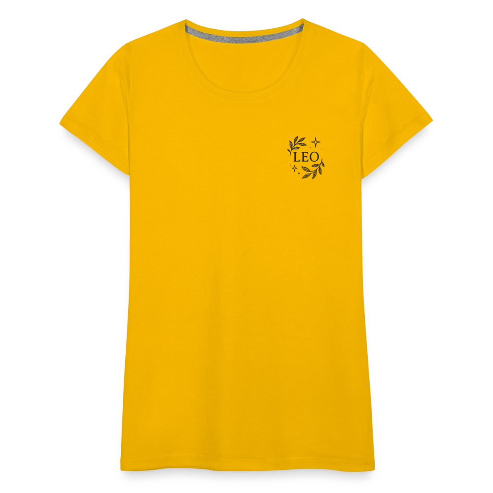 Damen Slim Fit T-Shirt "Leo" - Sonnengelb