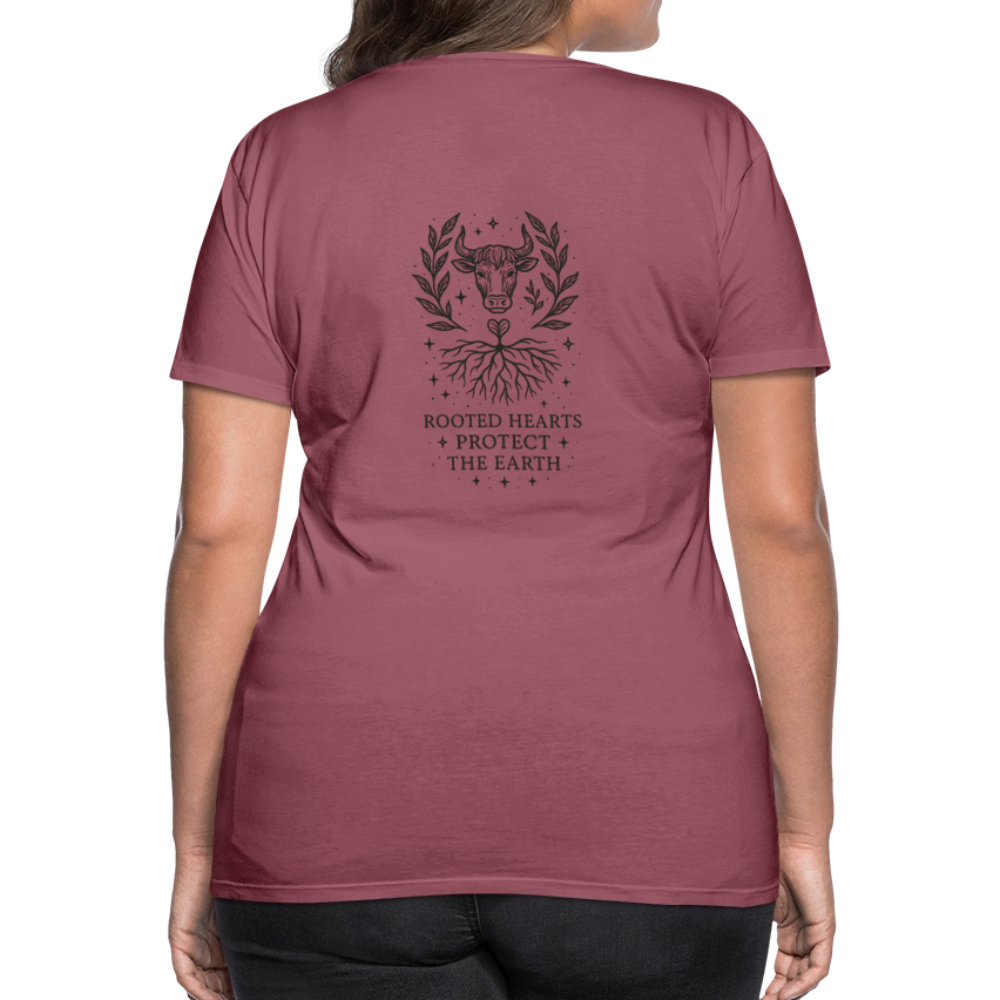 Damen Slim Fit T-Shirt "Taurus" - Malve