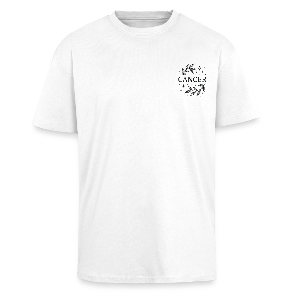 Unisex Oversize T-Shirt "Cancer" - Weiß