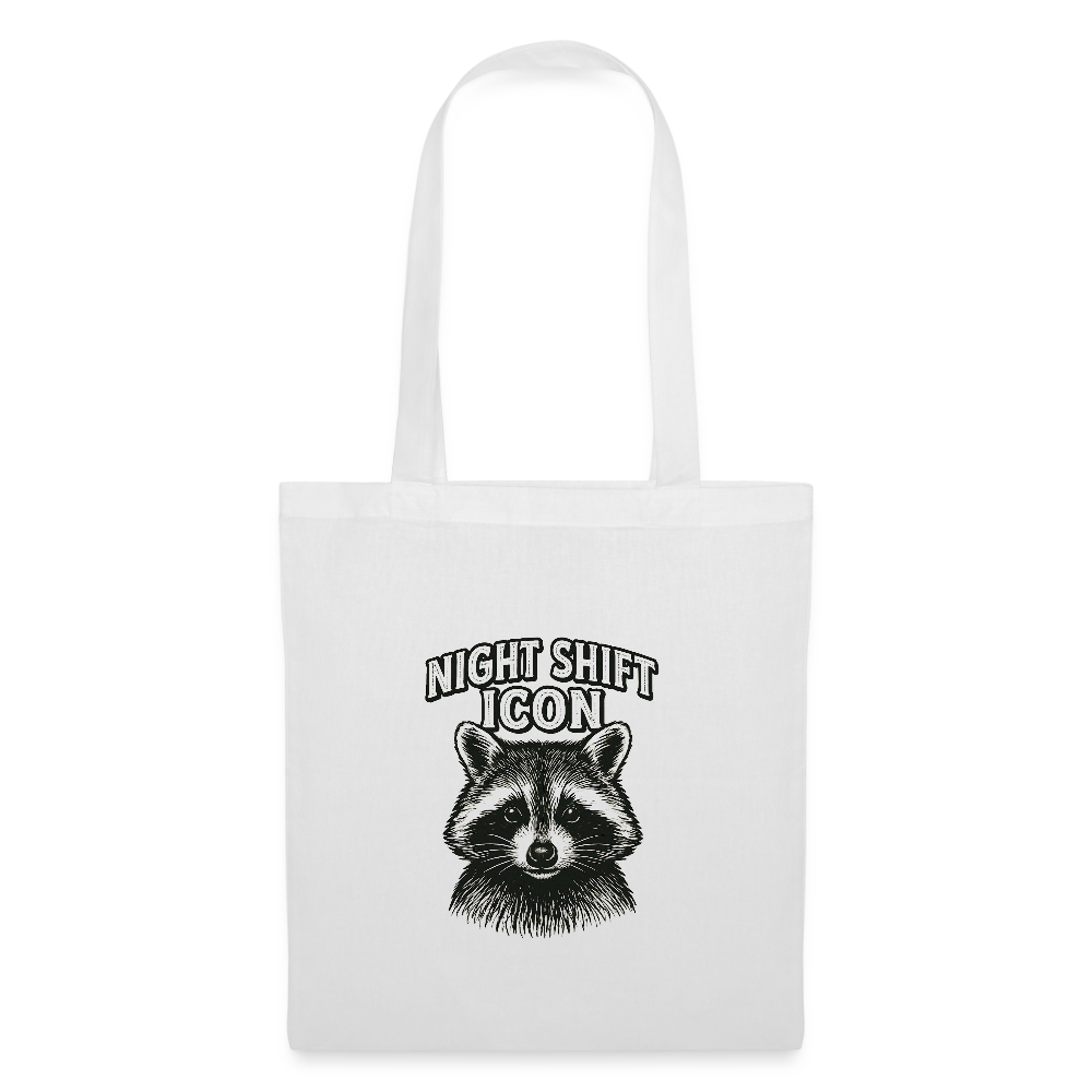 Stoffbeutel "Night Shift Icon" - Weiß