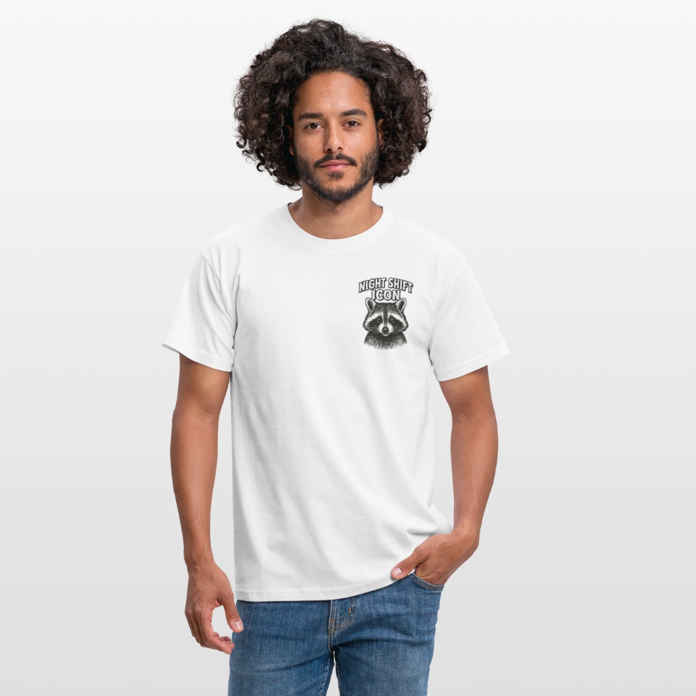 Herren T-Shirt "Night Shift Icon" - Weiß