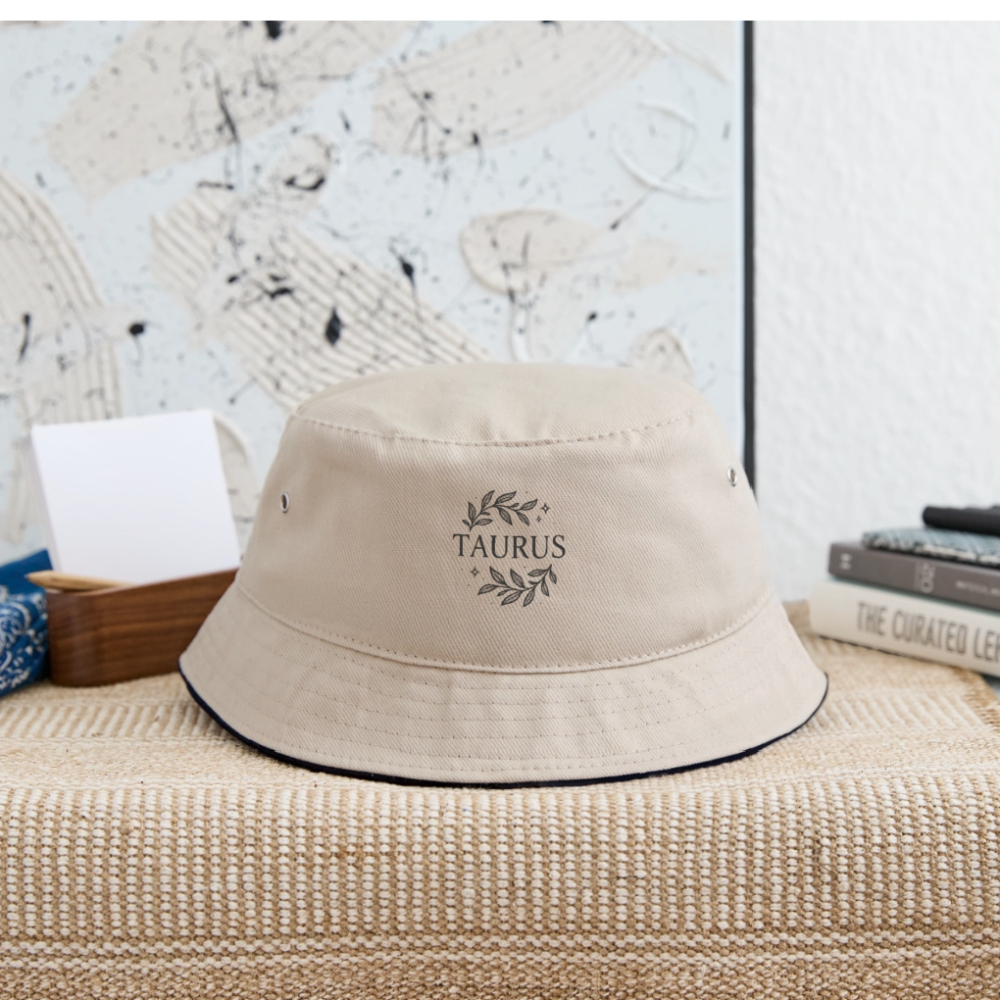 Bucket Hat „Taurus“ - Khaki/Schwarz