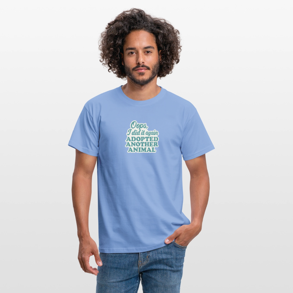 Unisex Fit T-Shirt "Oops" - carolina blue