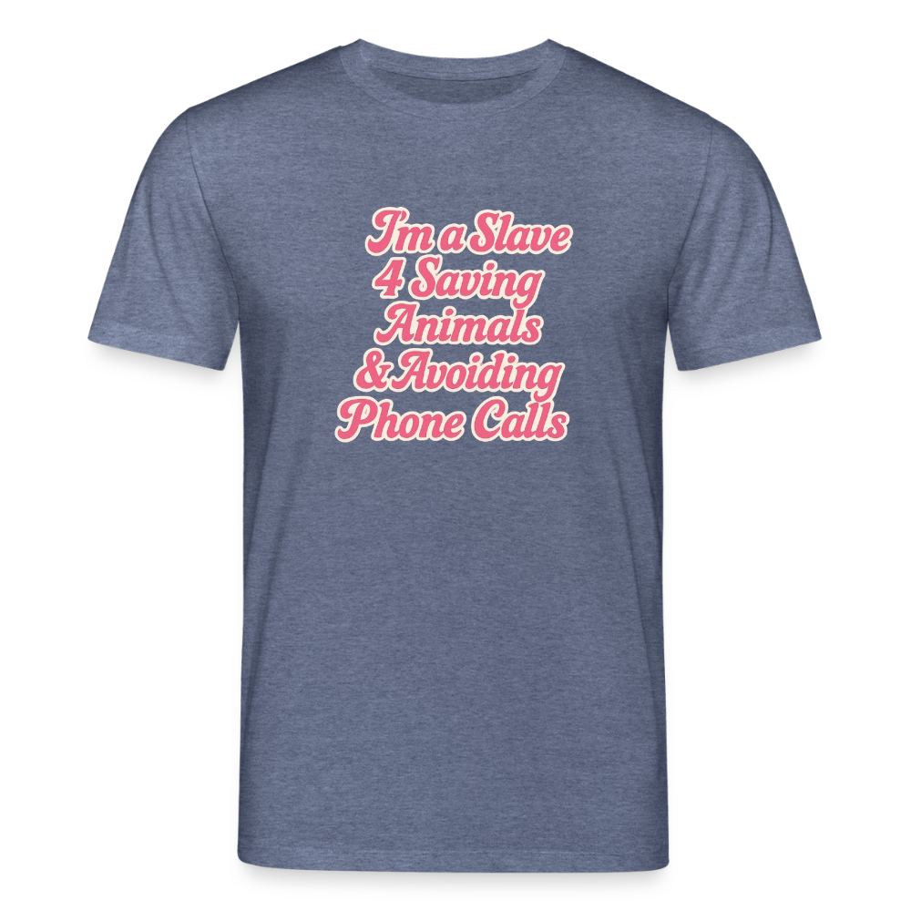 Unisex Bio-T-Shirt „Britney“ - Dunkelblau meliert