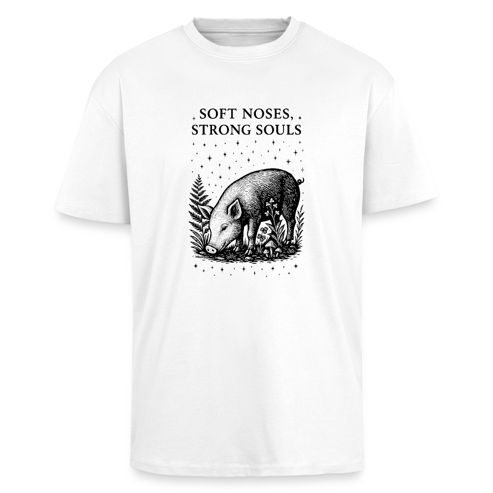 Unisex T-Shirt "Soft noses, strong souls" - Weiß