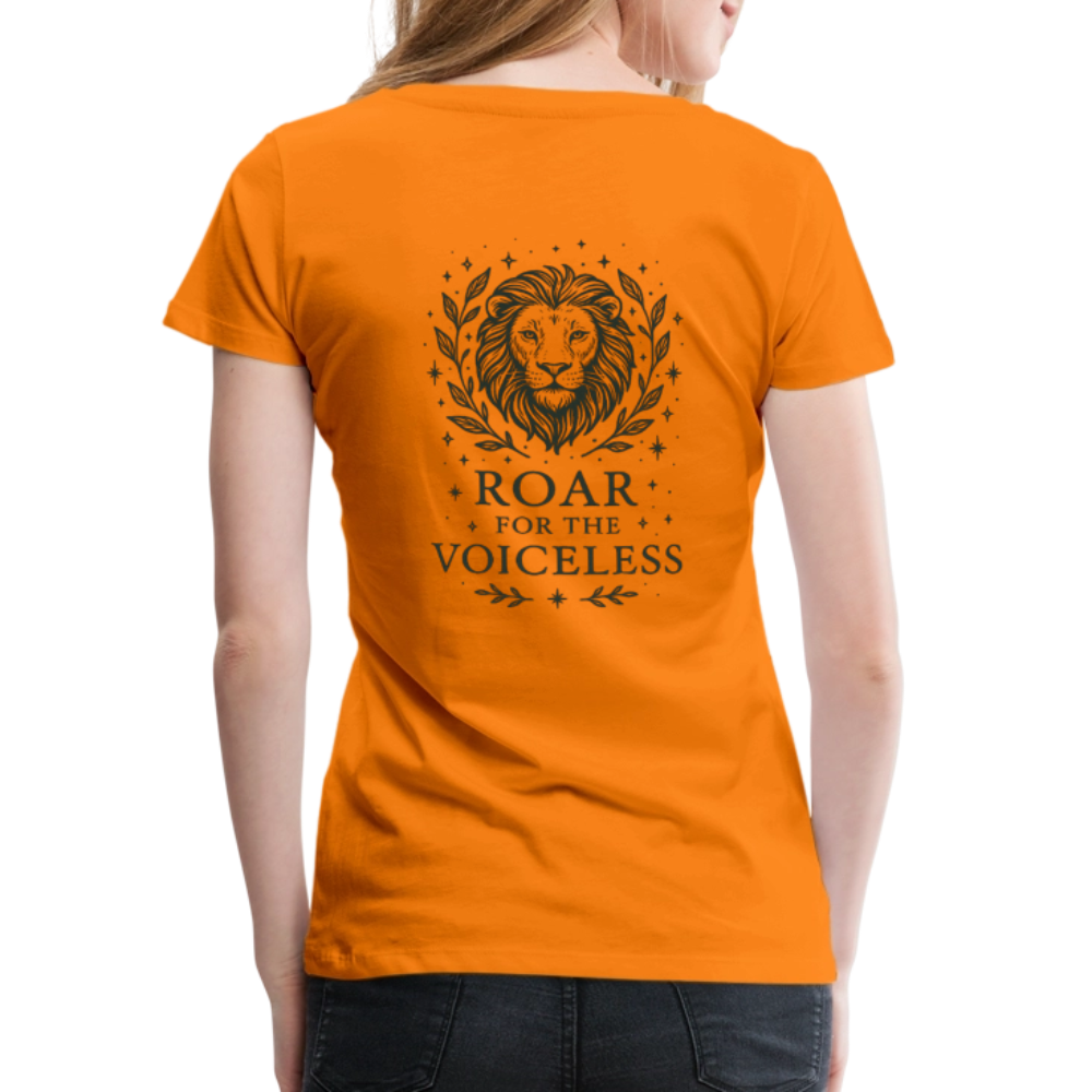 Damen Slim Fit T-Shirt "Leo" - Orange