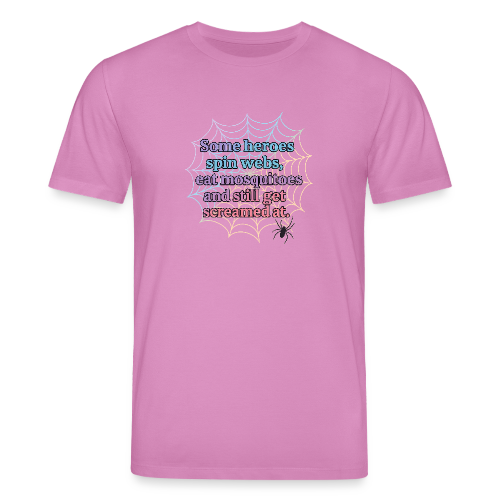 Unisex Bio-T-Shirt „Spiders“ - Pink
