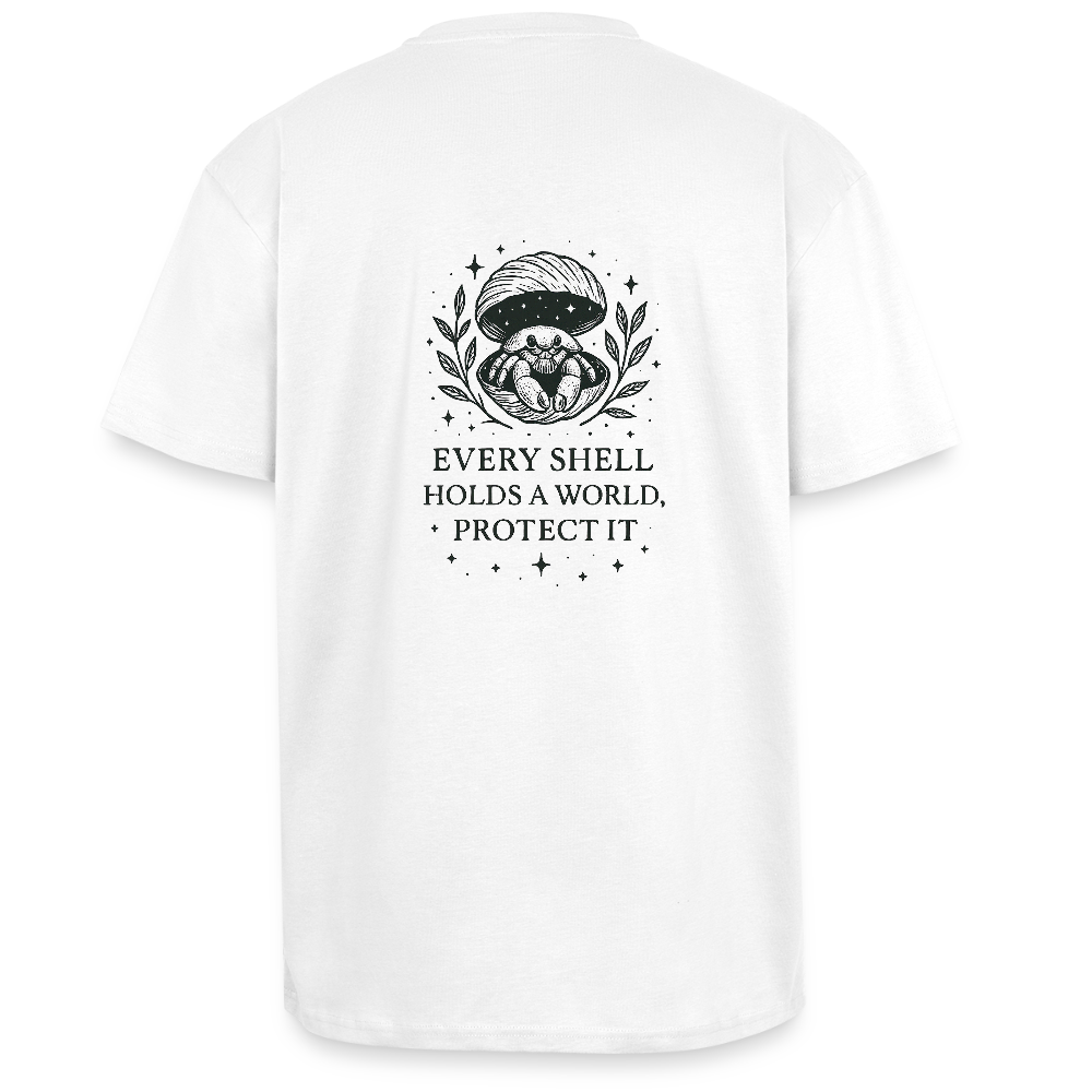 Unisex Oversize T-Shirt "Cancer" - Weiß