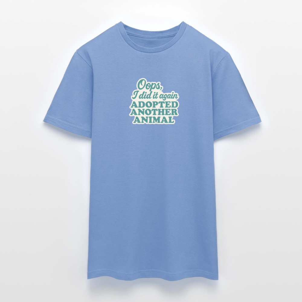 Unisex Fit T-Shirt "Oops" - carolina blue