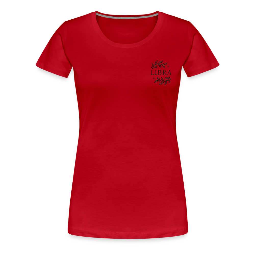 Damen Slim Fit T-Shirt "Libra" - Rot