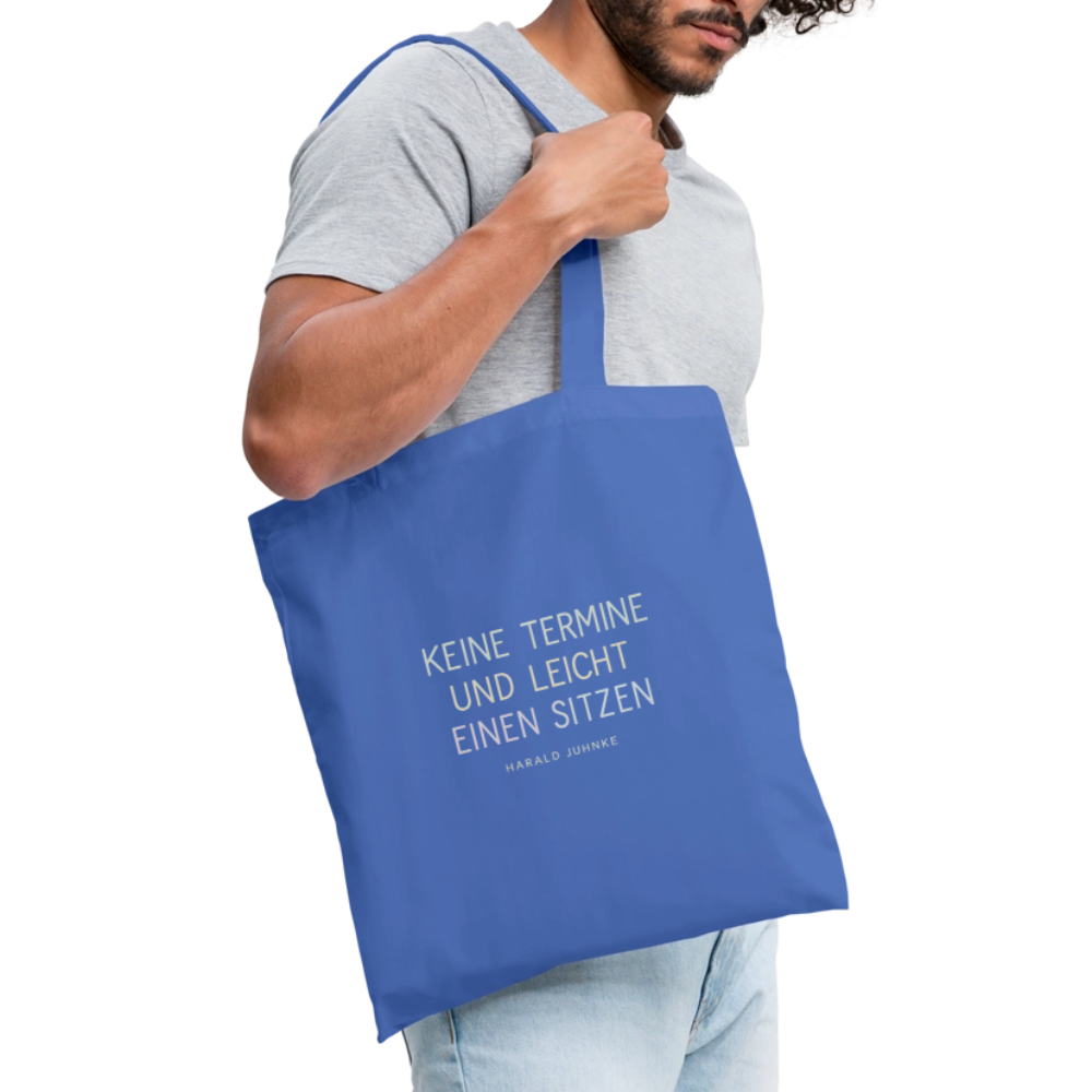 Stoffbeutel „Keine Termine“ - Hellblau