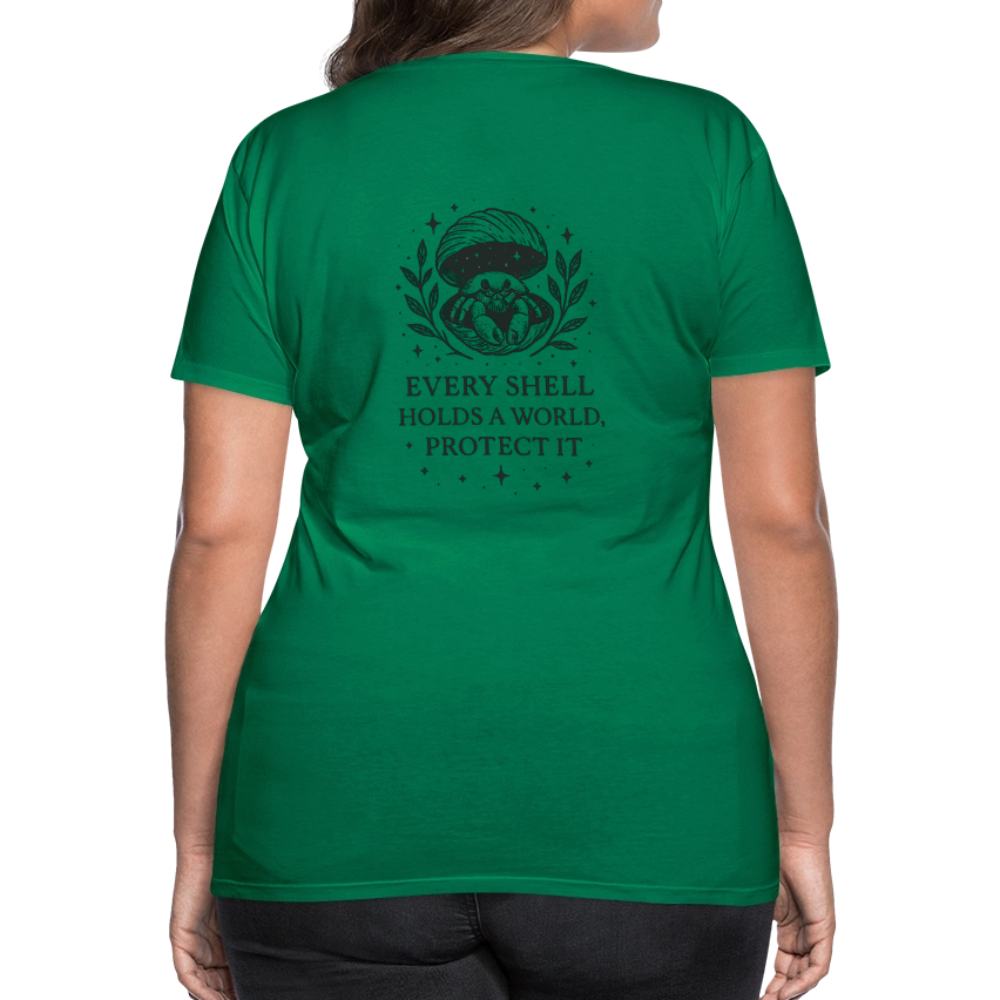 Damen Slim Fit T-Shirt "Cancer" - Kelly Green