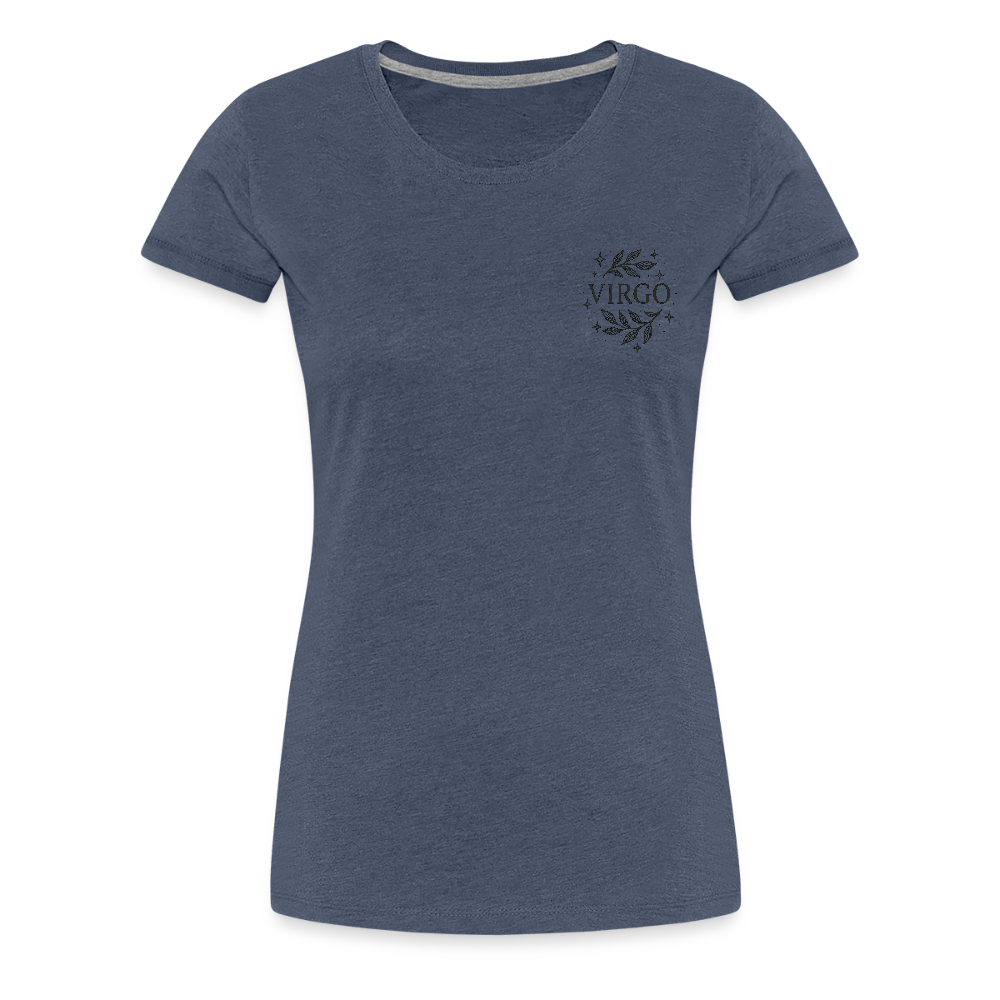 Damen Slim Fit T-Shirt "Virgo" - Blau meliert