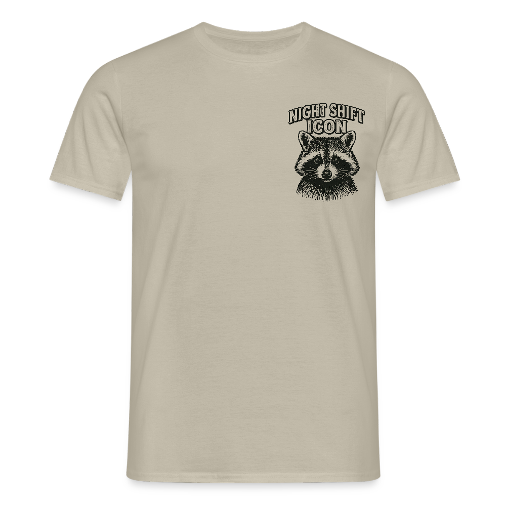 Herren T-Shirt "Night Shift Icon" - Sandbeige