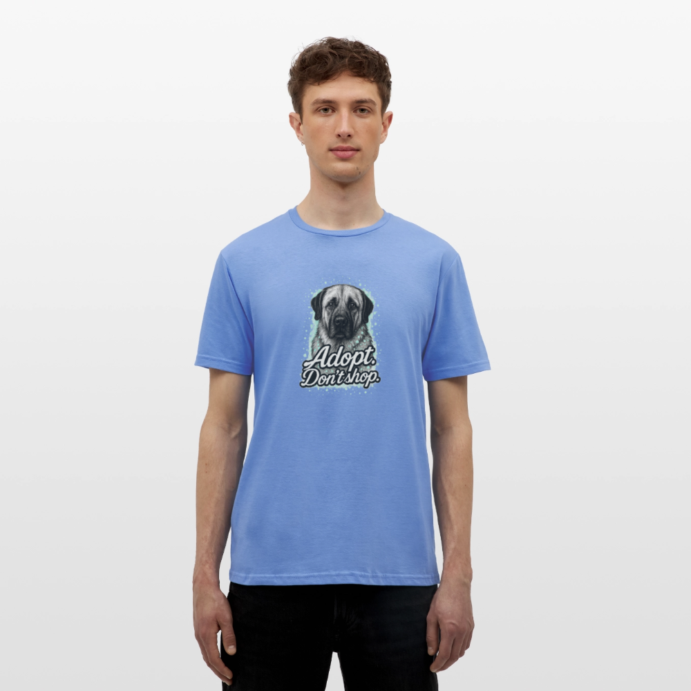 Herren T-Shirt "Adopt. Don't shop." mint - carolina blue