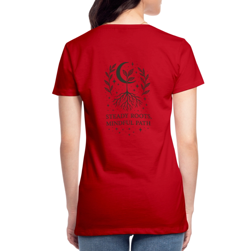 Damen Slim Fit T-Shirt "Virgo" - Rot