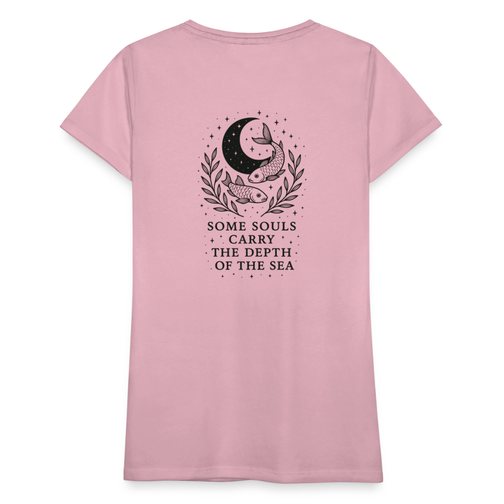 Damen Slim Fit T-Shirt "Pisces" - Hellrosa