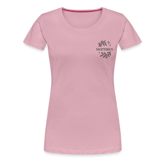 Damen Slim Fit T-Shirt "Sagittarius" - Hellrosa