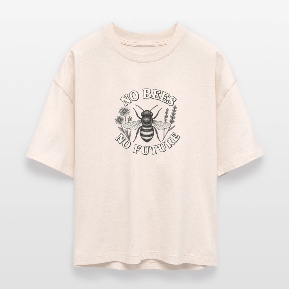 Damen Bio-T-Shirt Nova „No Bees“ - Weißgrau