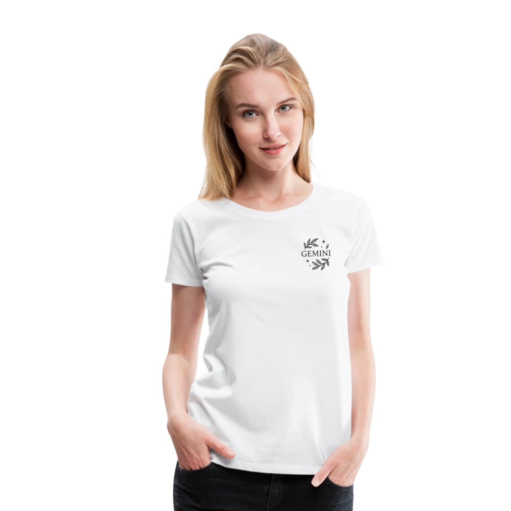 Damen Slim Fit T-Shirt "Gemini" - Weiß