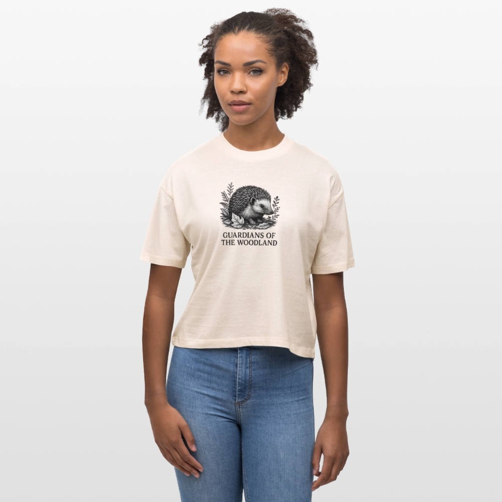 Damen Bio-T-Shirt Nova „Hedgehog“ - Weißgrau