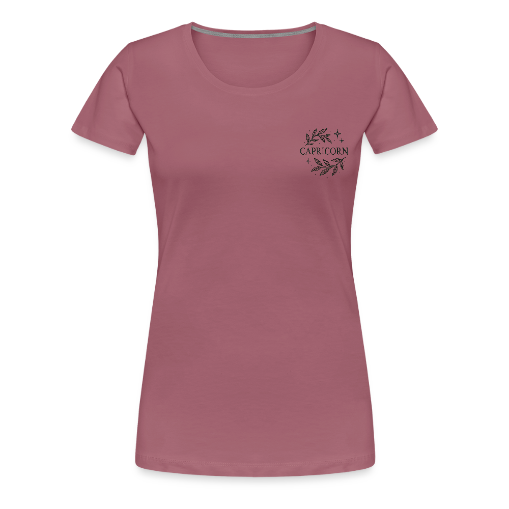 Damen Slim Fit T-Shirt "Capricorn" - Malve