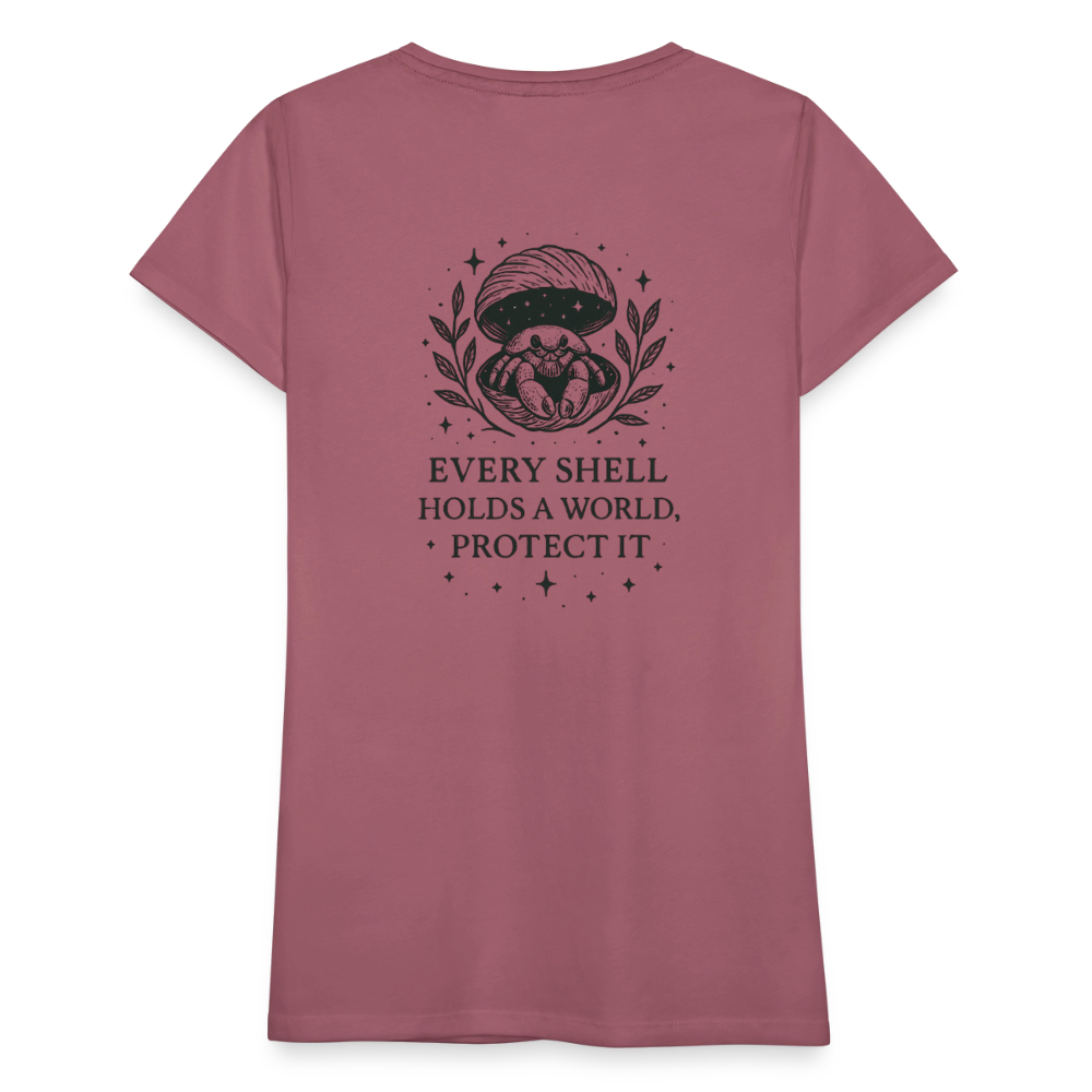 Damen Slim Fit T-Shirt "Cancer" - Malve