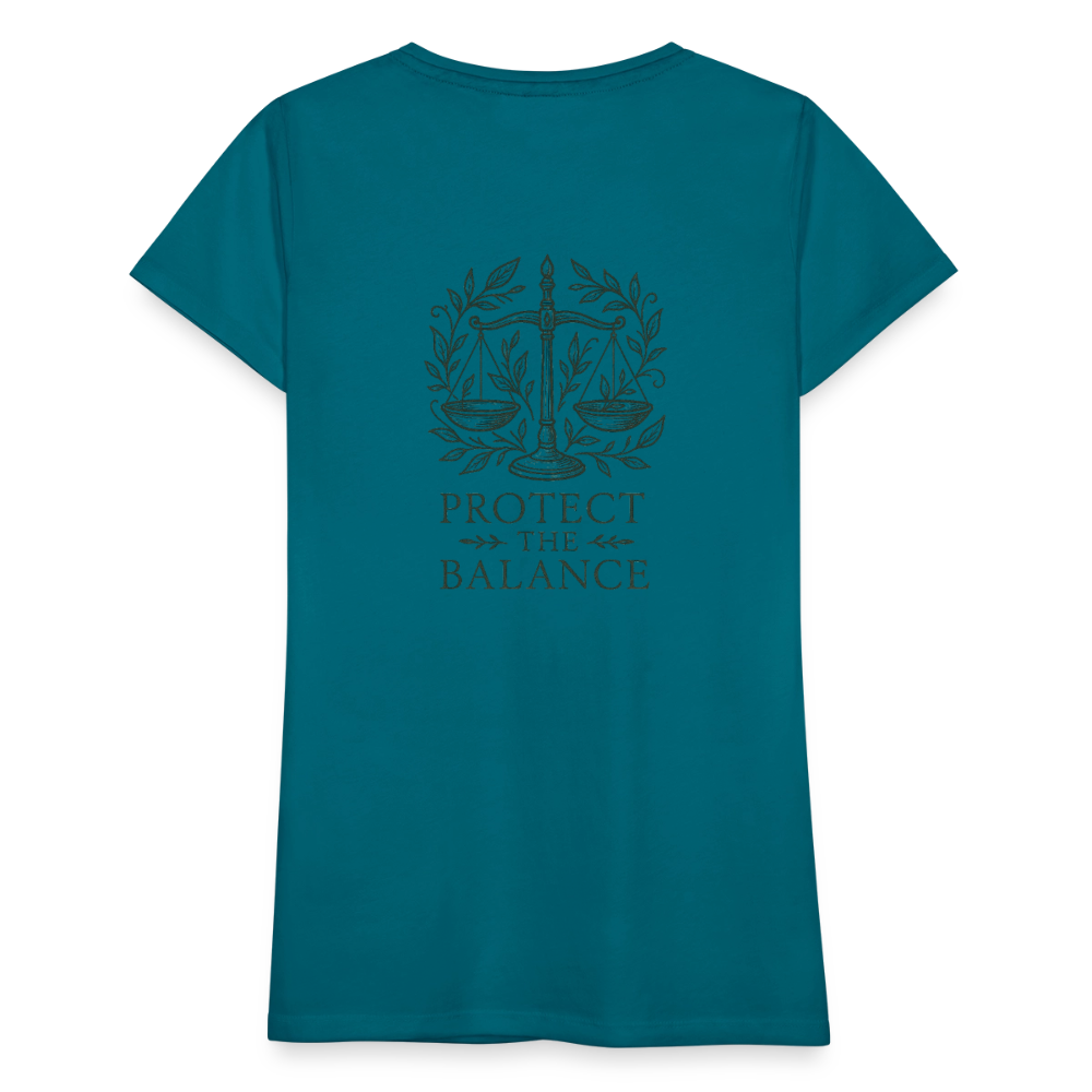 Damen Slim Fit T-Shirt "Libra" - Divablau