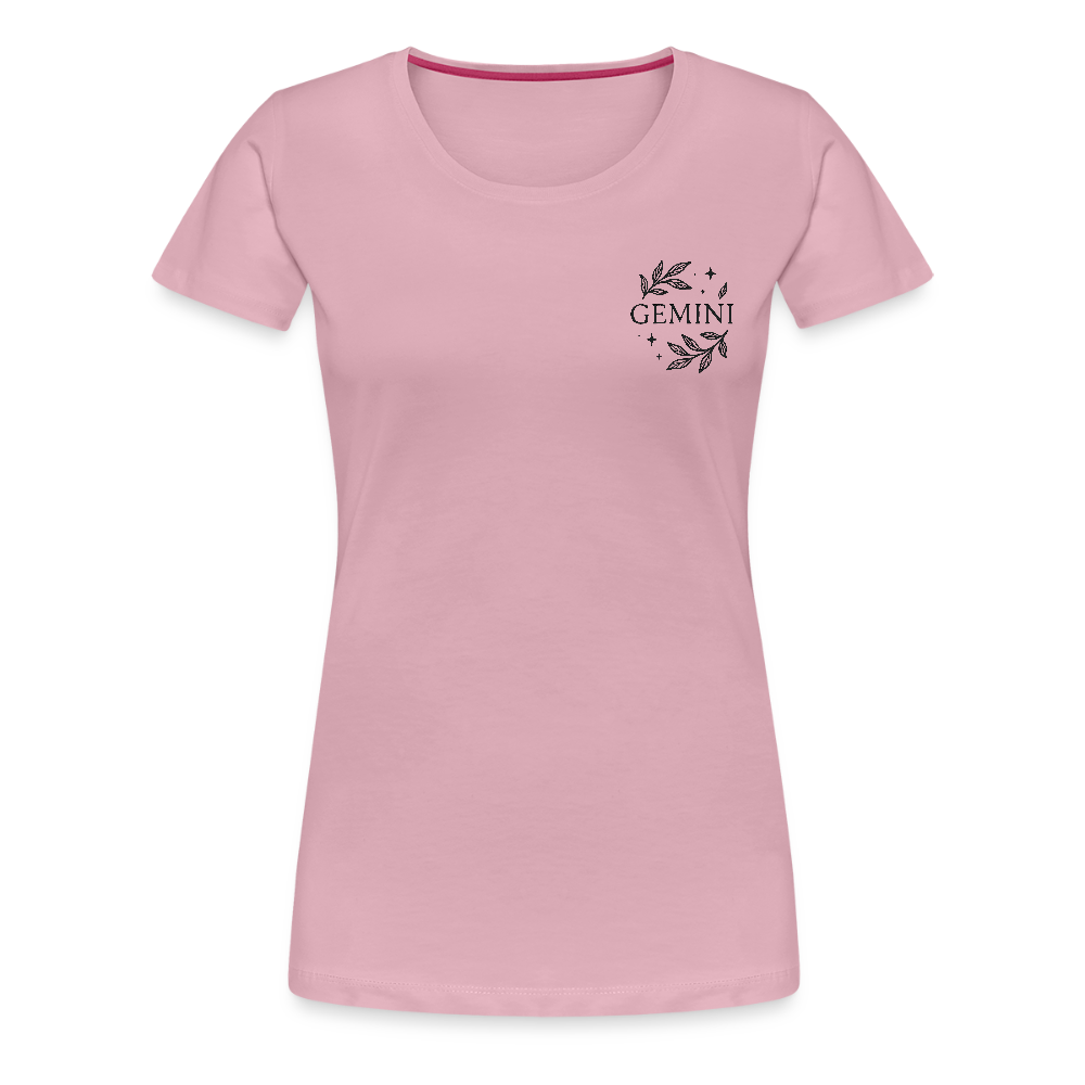 Damen Slim Fit T-Shirt "Gemini" - Hellrosa
