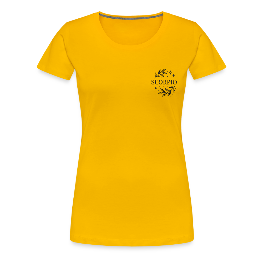 Damen Slim Fit T-Shirt "Scorpio" - Sonnengelb