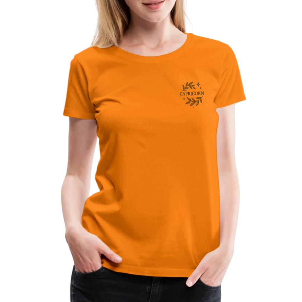 Damen Slim Fit T-Shirt "Capricorn" - Orange