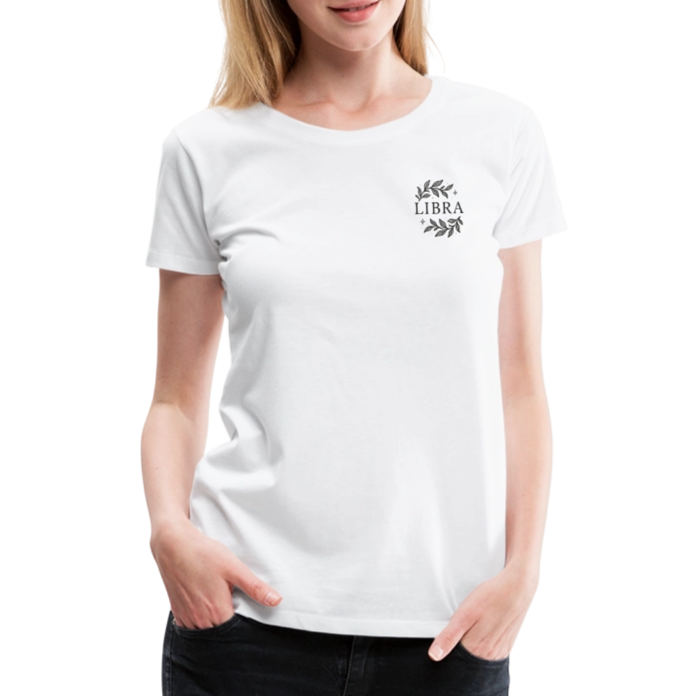 Damen Slim Fit T-Shirt "Libra" - Weiß