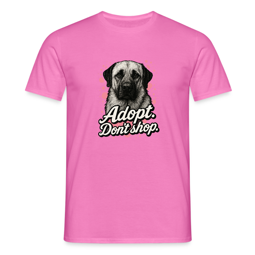 Herren T-Shirt "Adopt. Don't shop" rosa - Pink