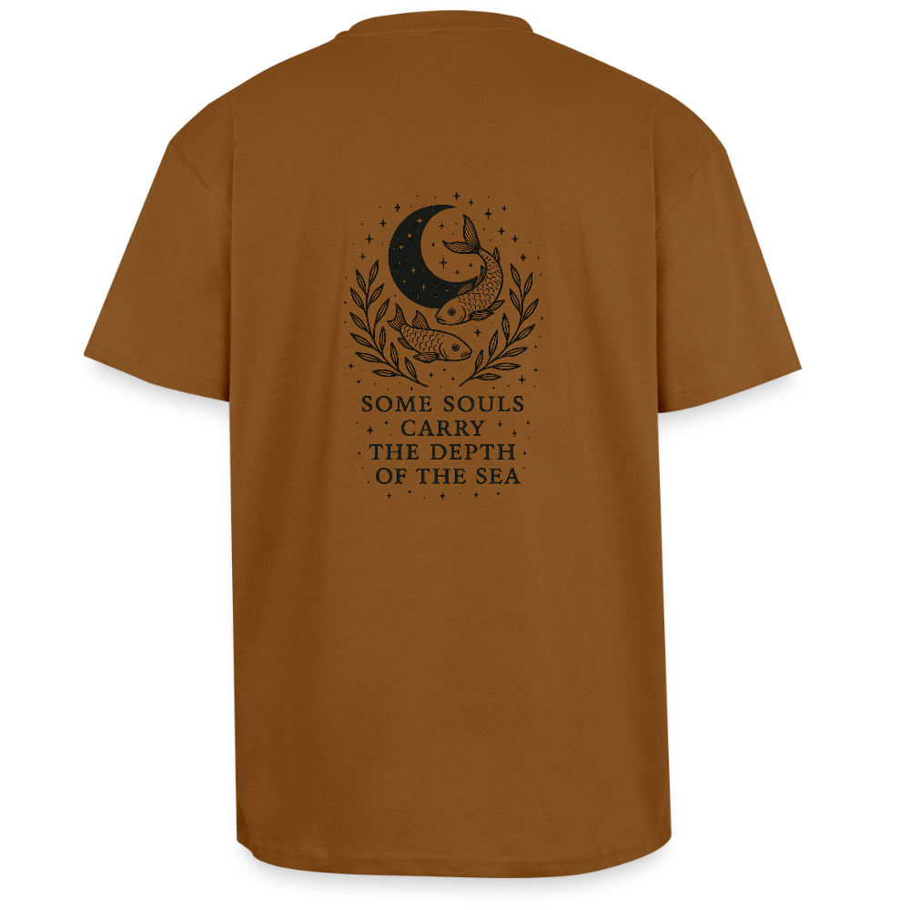 Unisex Oversize T-Shirt "Pisces" - Toffee