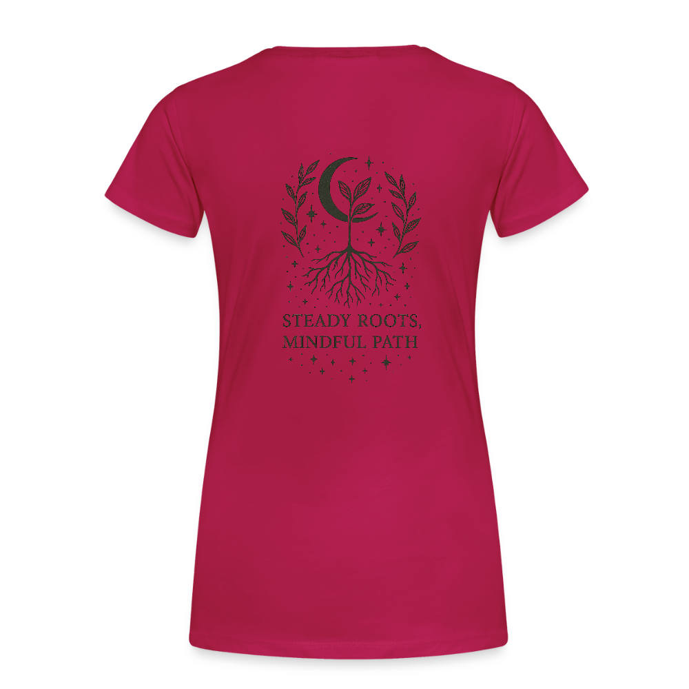 Damen Slim Fit T-Shirt "Virgo" - dunkles Pink