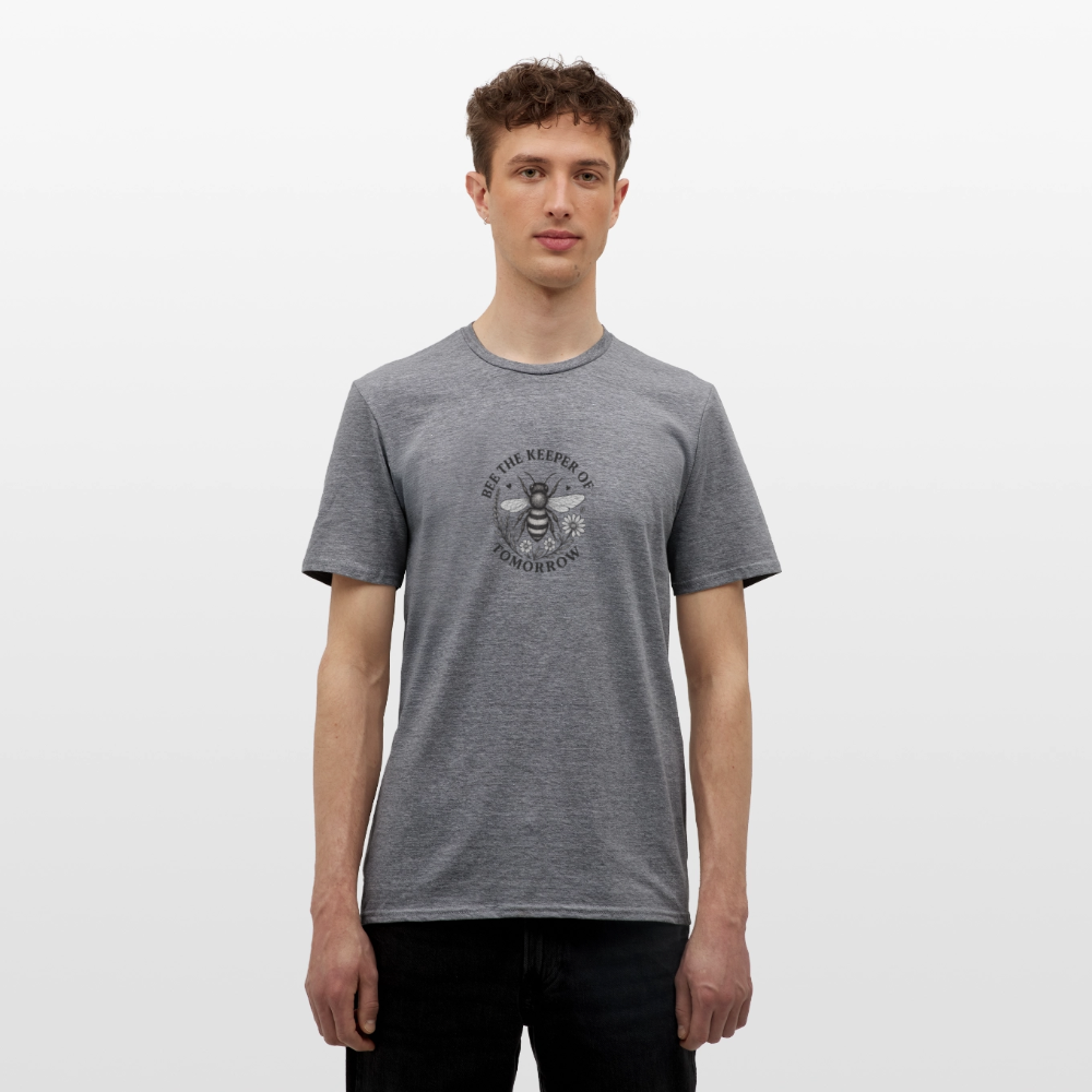 Unisex  T-Shirt "Bee the Keeper of Tomorrow" - Graphit meliert
