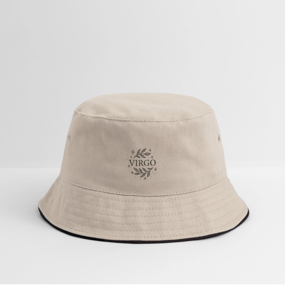 Bucket Hat „Virgo“ - Khaki/Schwarz
