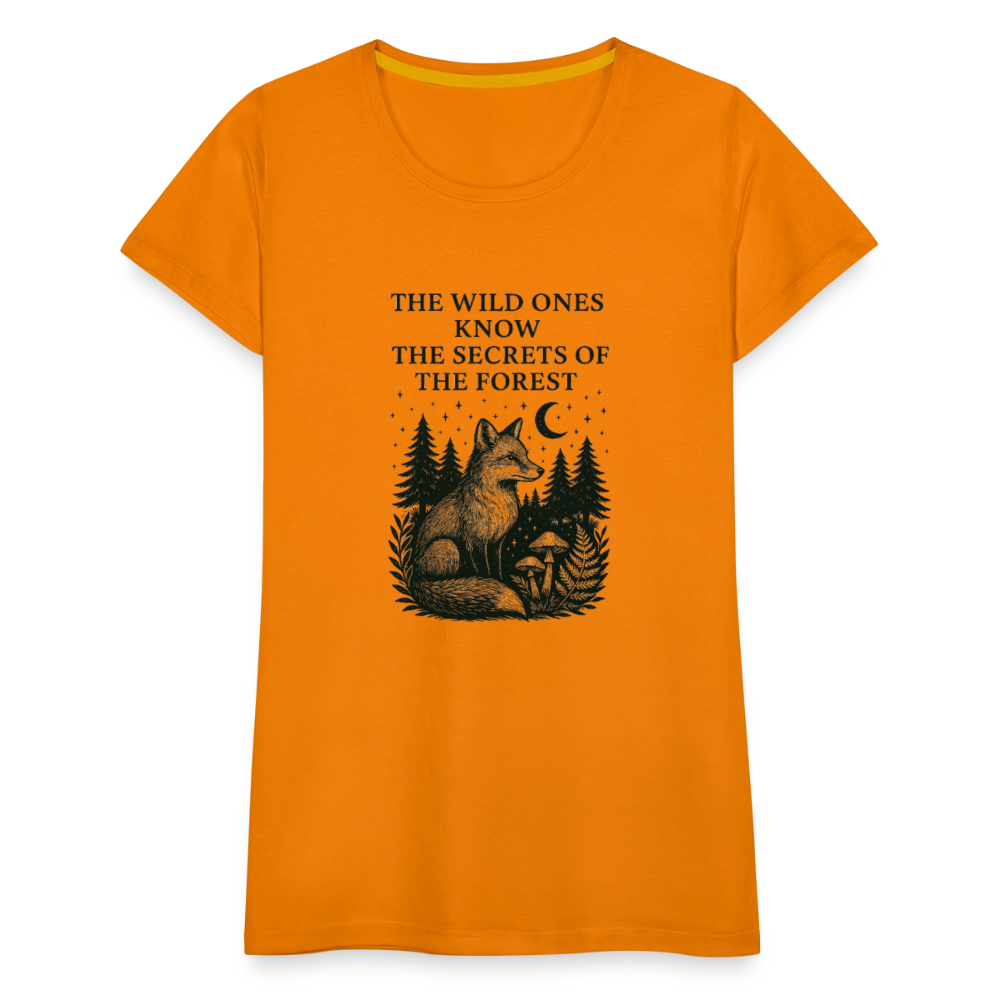 Damen Slim Fit T-Shirt "Fox" - Orange