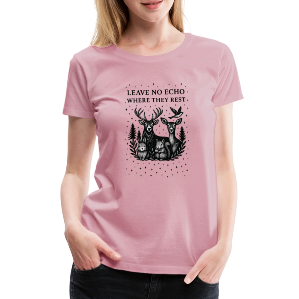 Damen Slim Fit T-Shirt "Echo" - Hellrosa