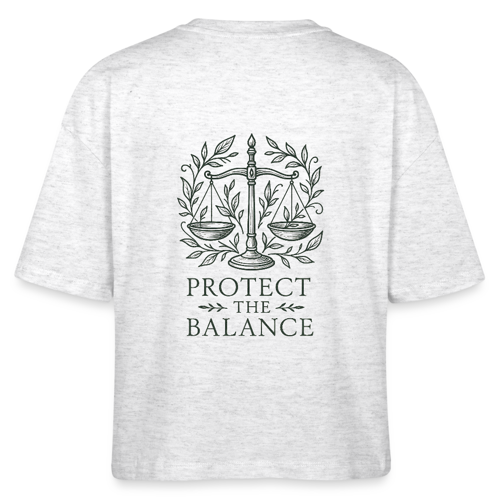 Damen Bio-T-Shirt Nova "Libra" - Weiß meliert