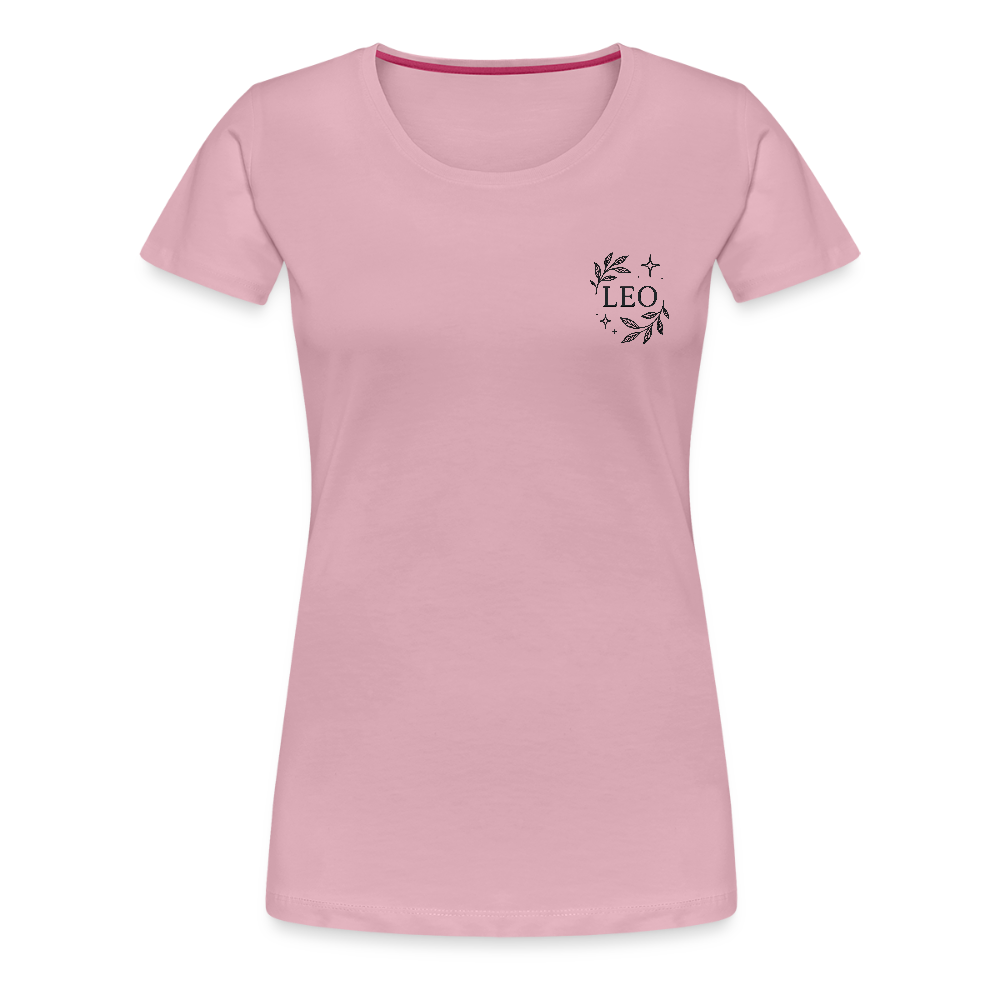 Damen Slim Fit T-Shirt "Leo" - Hellrosa