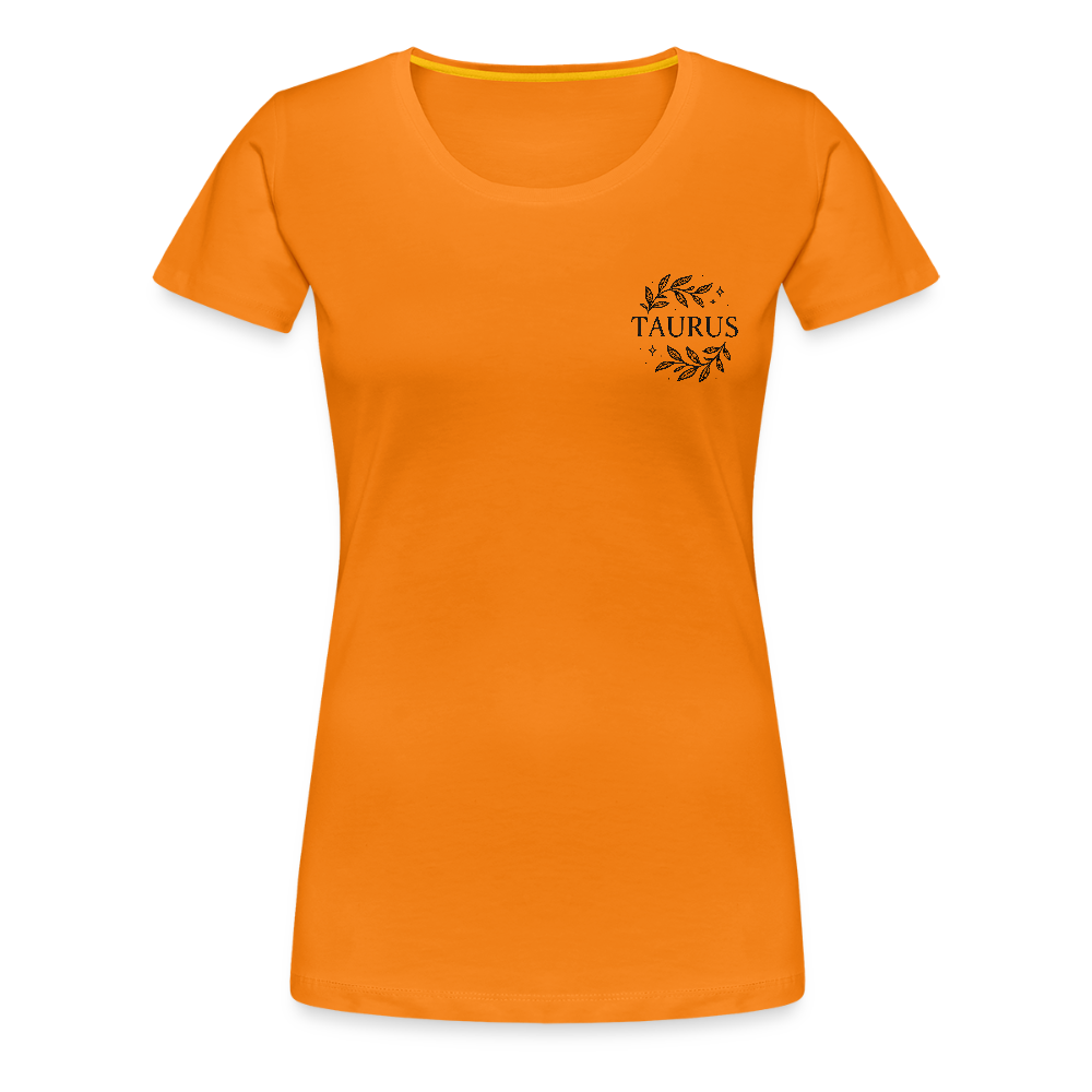 Damen Slim Fit T-Shirt "Taurus" - Orange
