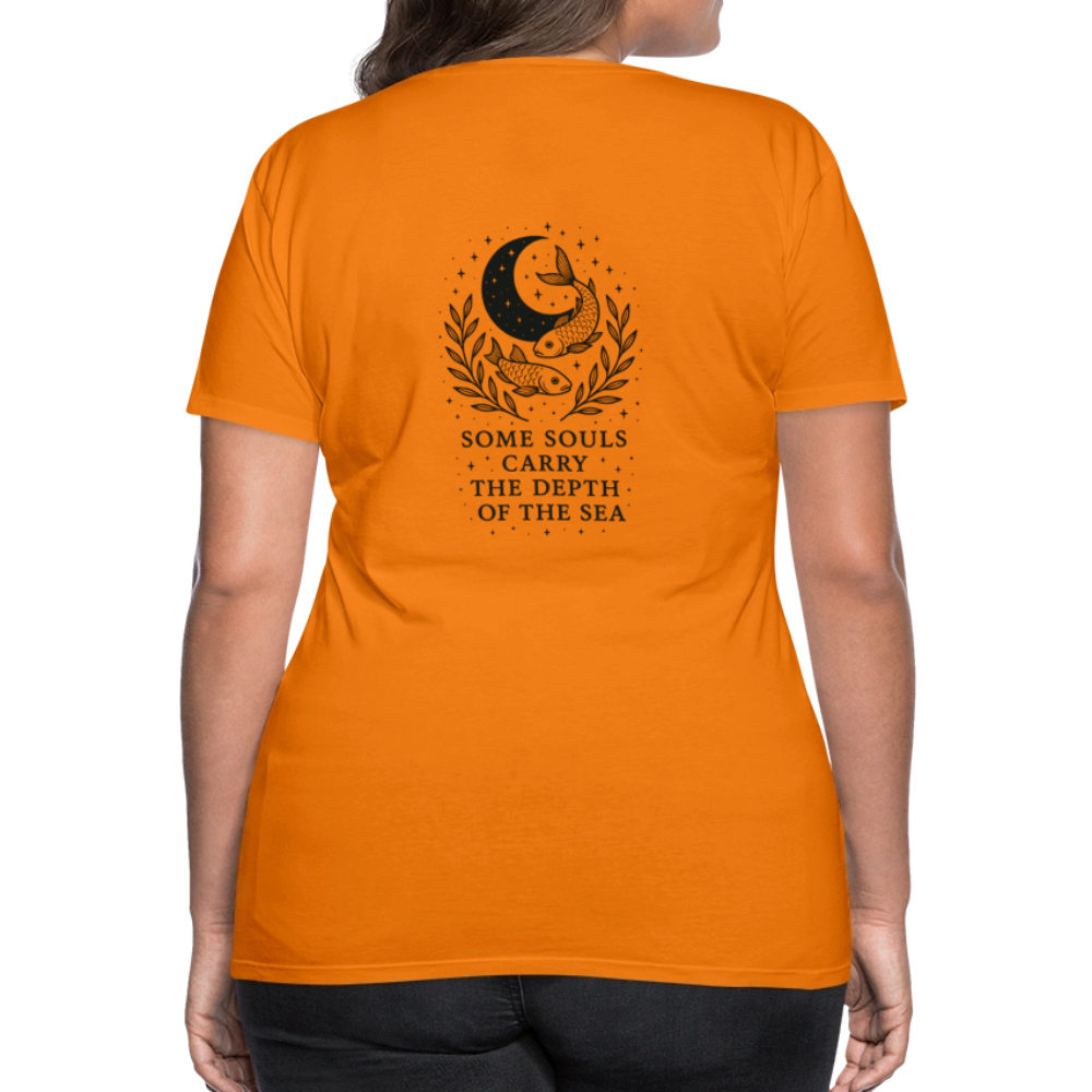 Damen Slim Fit T-Shirt "Pisces" - Orange