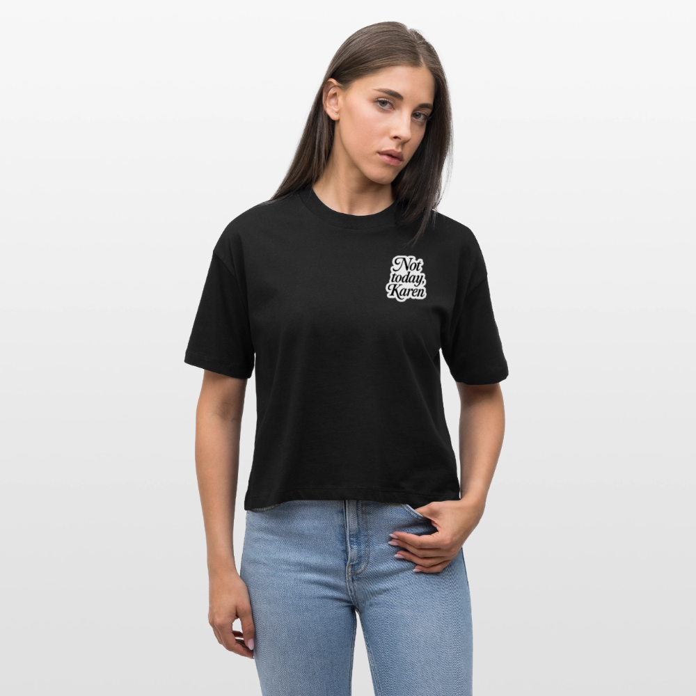 Bio-T-Shirt „Not Today“ - Schwarz