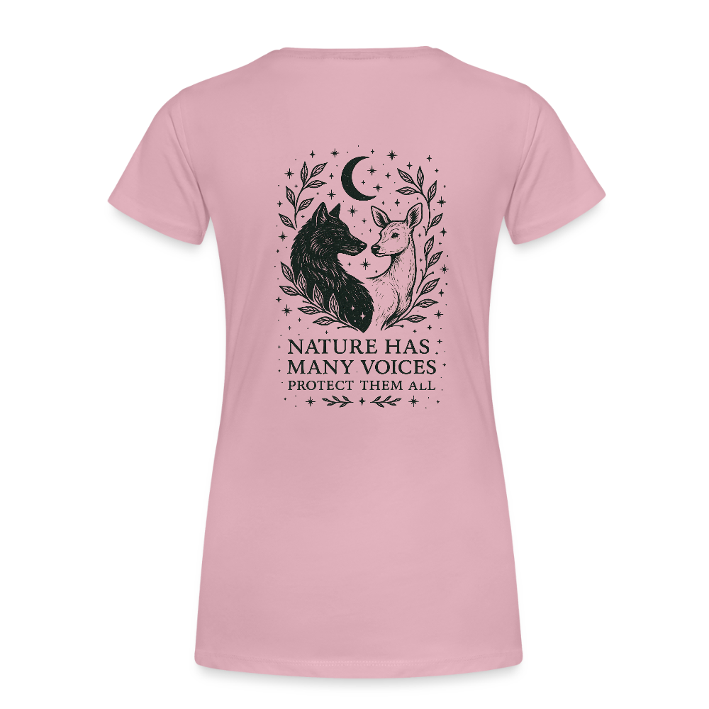 Damen Slim Fit T-Shirt "Gemini" - Hellrosa