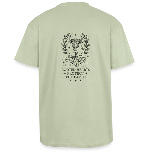 Unisex Oversize T-Shirt "Taurus" - Leichtes Salbeigrün 